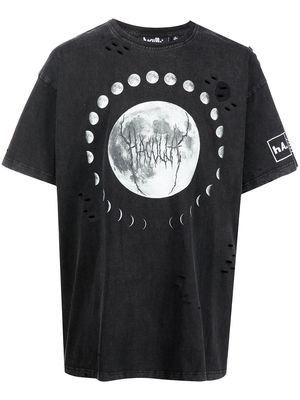 Haculla Dark Phases print T-shirt - Black