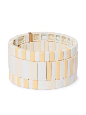 Roxanne Assoulin Flat White bracelet set