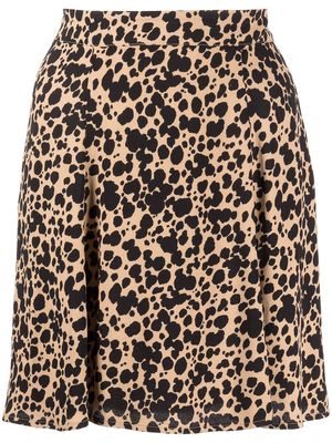 Reformation high-waisted Flounce skirt - Brown