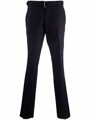 Officine Generale belted straight-leg trousers - Blue