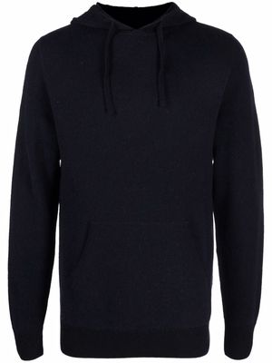 ASPESI drawstring wool hoodie - Blue