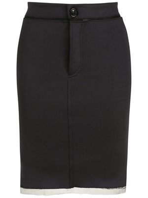 Amir Slama neoprene pencil skirt - Black