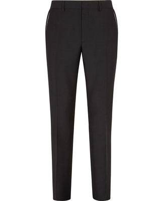 Fendi tapered tailored trousers - Black