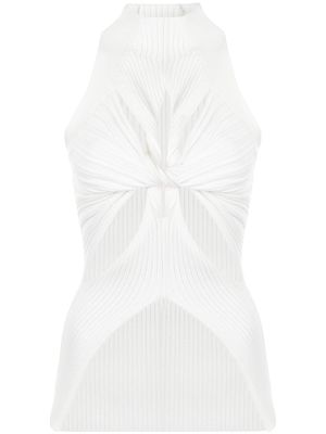 Dion Lee ribbed muscular-twist tank top - White