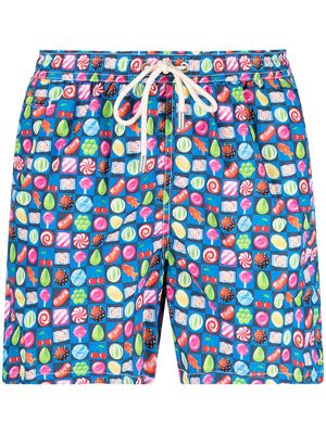 MC2 Saint Barth Candy-print swim shorts - Blue