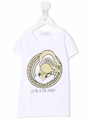 Monnalisa Lola Bunny cotton T-Shirt - White