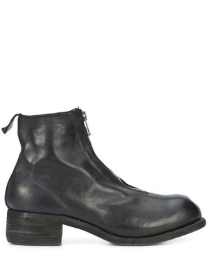 Guidi zipped ankle boots - Black