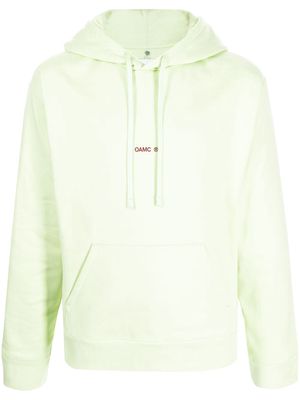 OAMC graphic-print pullover hoodie - Green