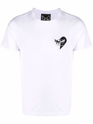 10 CORSO COMO Pulse-print cotton T-shirt - Black