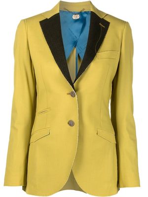 Maurizio Miri Brunilde single-breasted blazer - Green