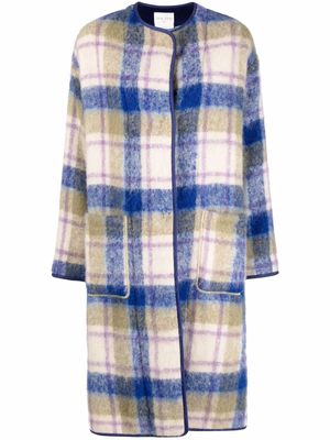 Forte Forte check-pattern single-breasted coat - Neutrals