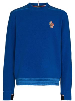 Moncler Grenoble recycled fleece sweatshirt - Blue