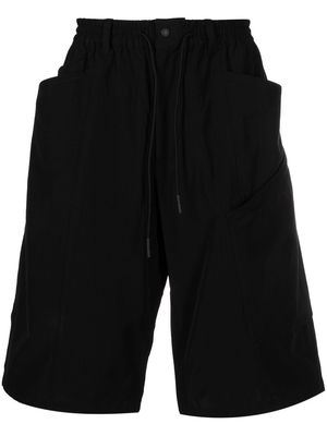 Y-3 drawstring waist bermuda shorts - Black