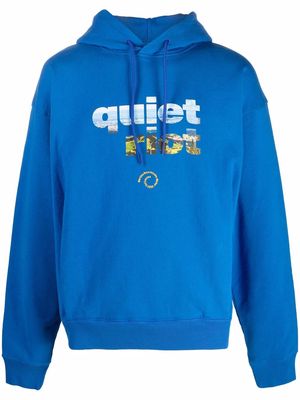 Martine Rose Quiet Riot hoodie - Blue