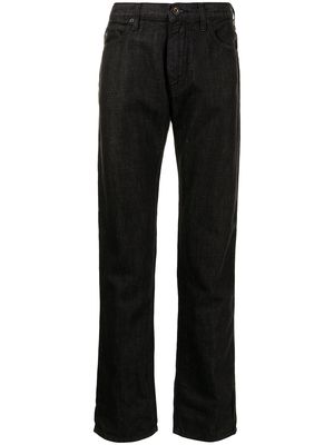 Emporio Armani mid-rise straight-leg jeans - Black