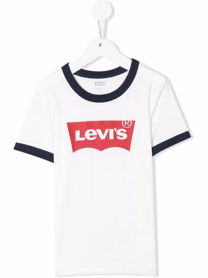 Levi's Kids logo-print BCI cotton T-shirt - White