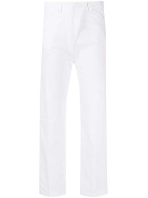 Ann Demeulemeester high-waisted jeans - White