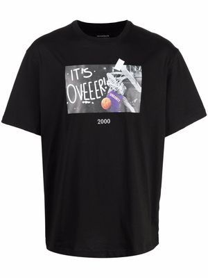 Throwback. It's Over-print cotton T-shirt - Black