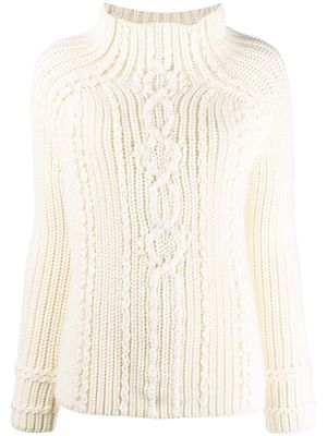 Ermanno Scervino chunky cable-knit jumper - White