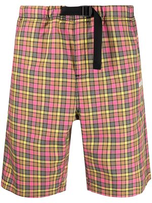 MSGM check-print shorts - Pink