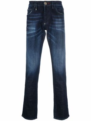 Philipp Plein straight-cut denim jeans - Blue