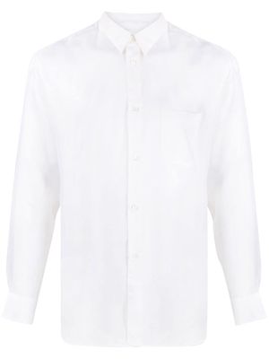 Comme Des Garçons Shirt chest pocket satin shirt - White