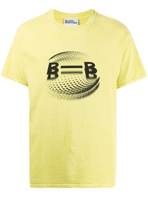 Blood Brother Racine print T-shirt - Yellow