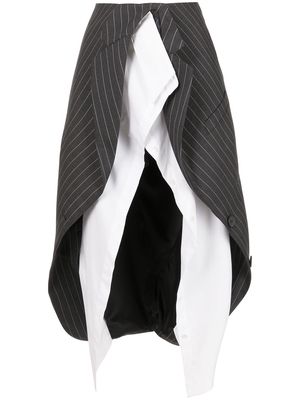 Monse layered wrap skirt - Black