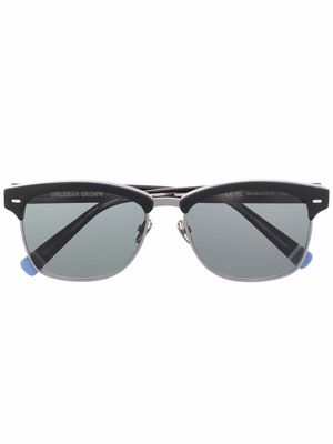 Orlebar Brown Matira half-wire sunglasses - Black