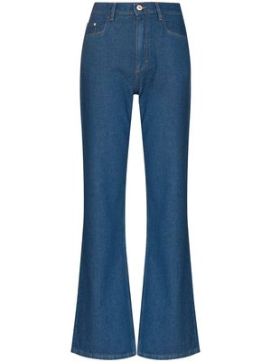 Wandler Daisy mid-rise straight-leg jeans - Blue
