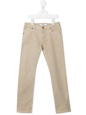 Bonpoint straight-leg jeans - Brown