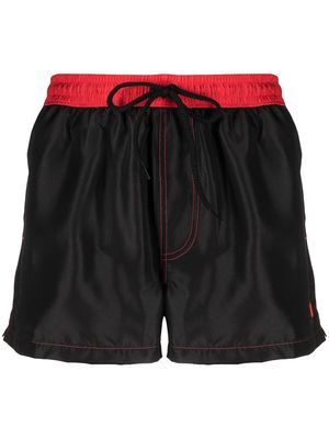 Gcds two-tone swim shorts - Black