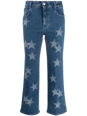 Stella McCartney star-print straight-leg jeans - Blue