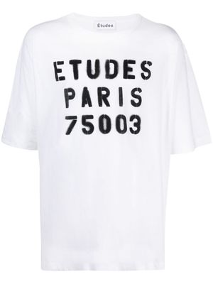 Etudes stencil logo T-shirt - White