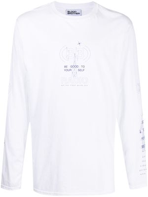 Blood Brother Orrok graphic-print long-sleeve T-shirt - White