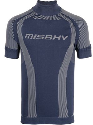 MISBHV Logo Active slim-fit T-shirt - NAVY/GRAY