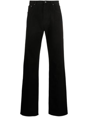 Kenzo five-pocket straight-leg jeans - Black
