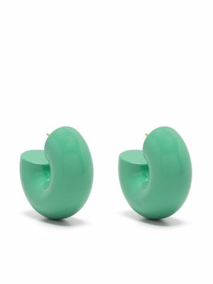 Uncommon Matters Beam chunky hoop earrings - Green