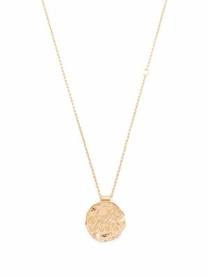 Maje embellished Leo pendat necklace - Gold