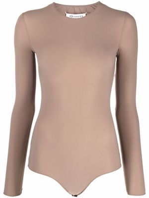 Maison Margiela long-sleeved bodysuit - Neutrals