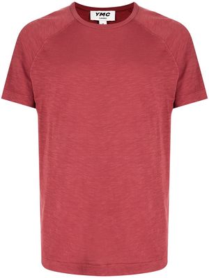 YMC Television organic-cotton T-shirt - Red
