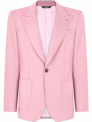 Dolce & Gabbana single-breasted suit jacket - Pink