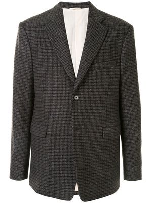 Raf Simons single-breasted wool jacket - Brown