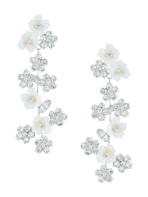 Jennifer Behr Delphine floral earrings - Silver