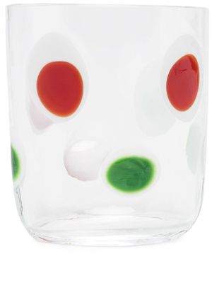 Carlo Moretti polka dot pattern glass - White
