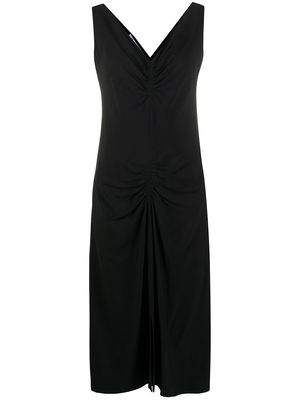 Christian Dior 2000s pre-owned V-neck dress - Black