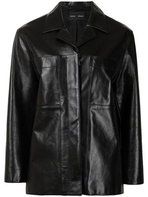 Proenza Schouler single-breasted leather blazer - Black