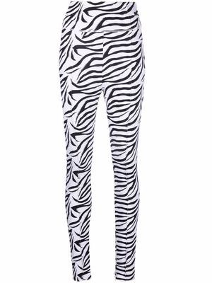 ROTATE zebra-print leggings - Black