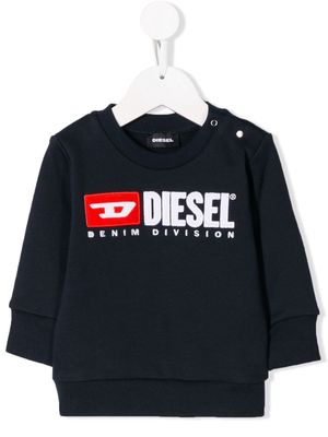Diesel Kids logo print sweatshirt - Blue