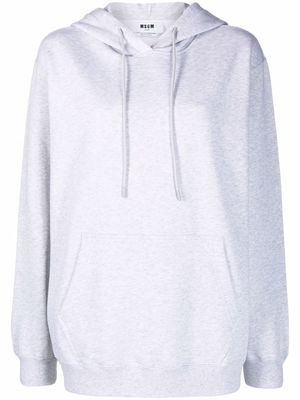 MSGM logo-print hoodie - Grey